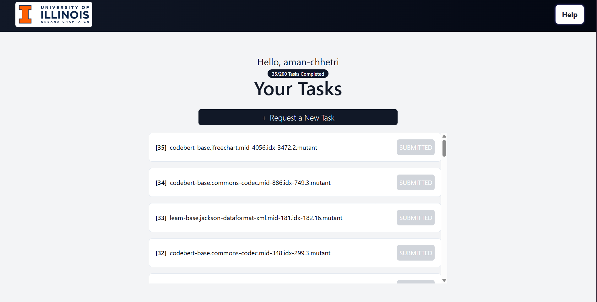 Fig: Evaluation Dashboard Image