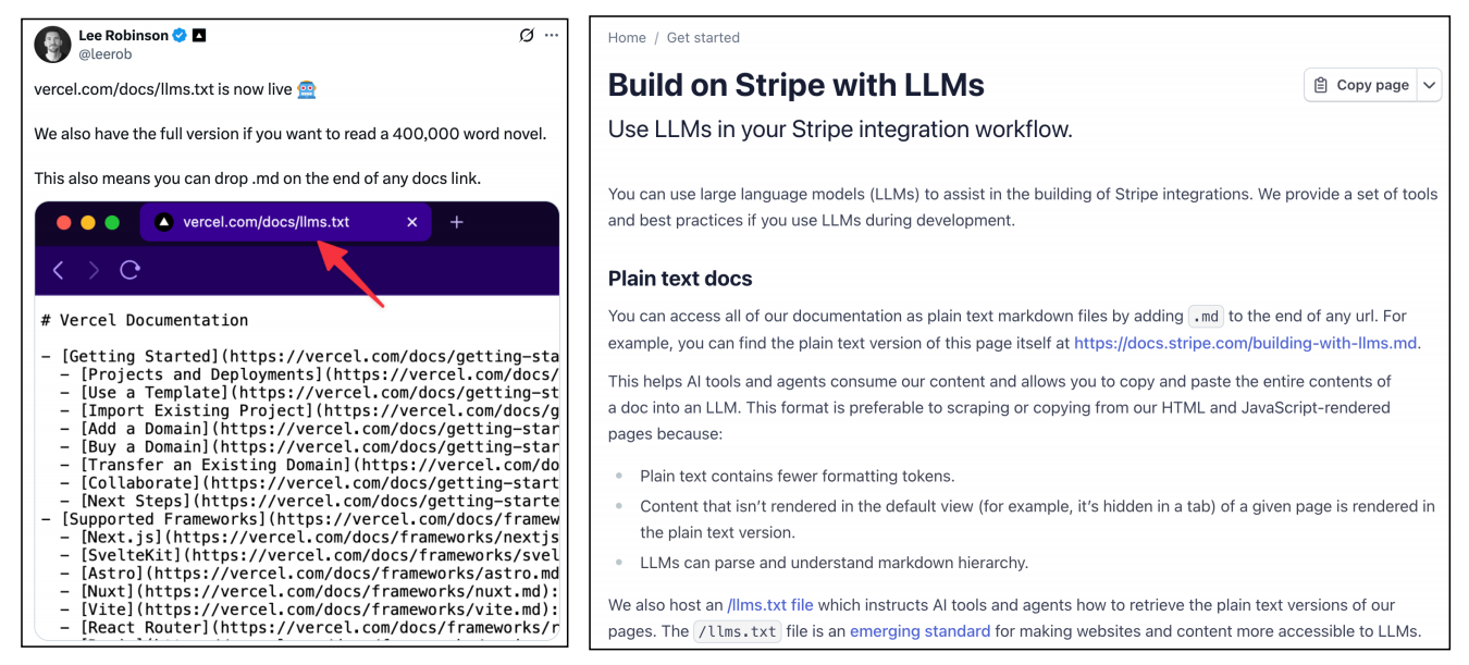 Fig: Vercel Stripe llm.txt Img