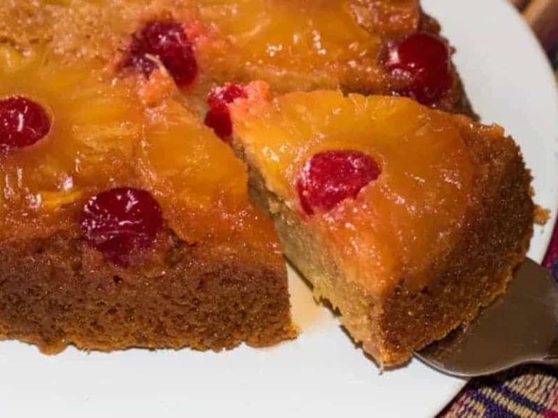 Omnia Toffee Apple Upside Down Cake
