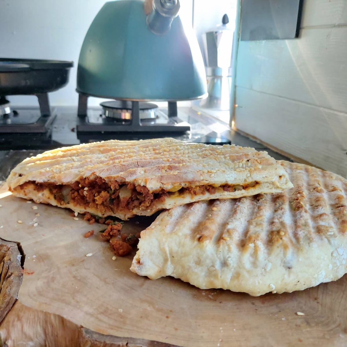 Vegan Keema Naan Bread
