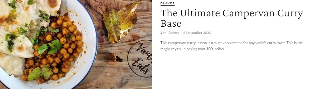 The Ultimate Campervan Curry Base