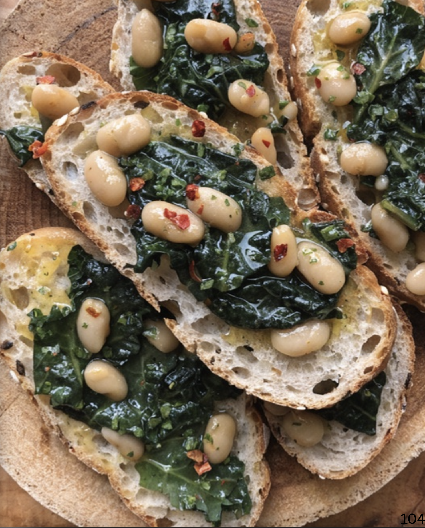Tuscan Kale and White Bean Crostini