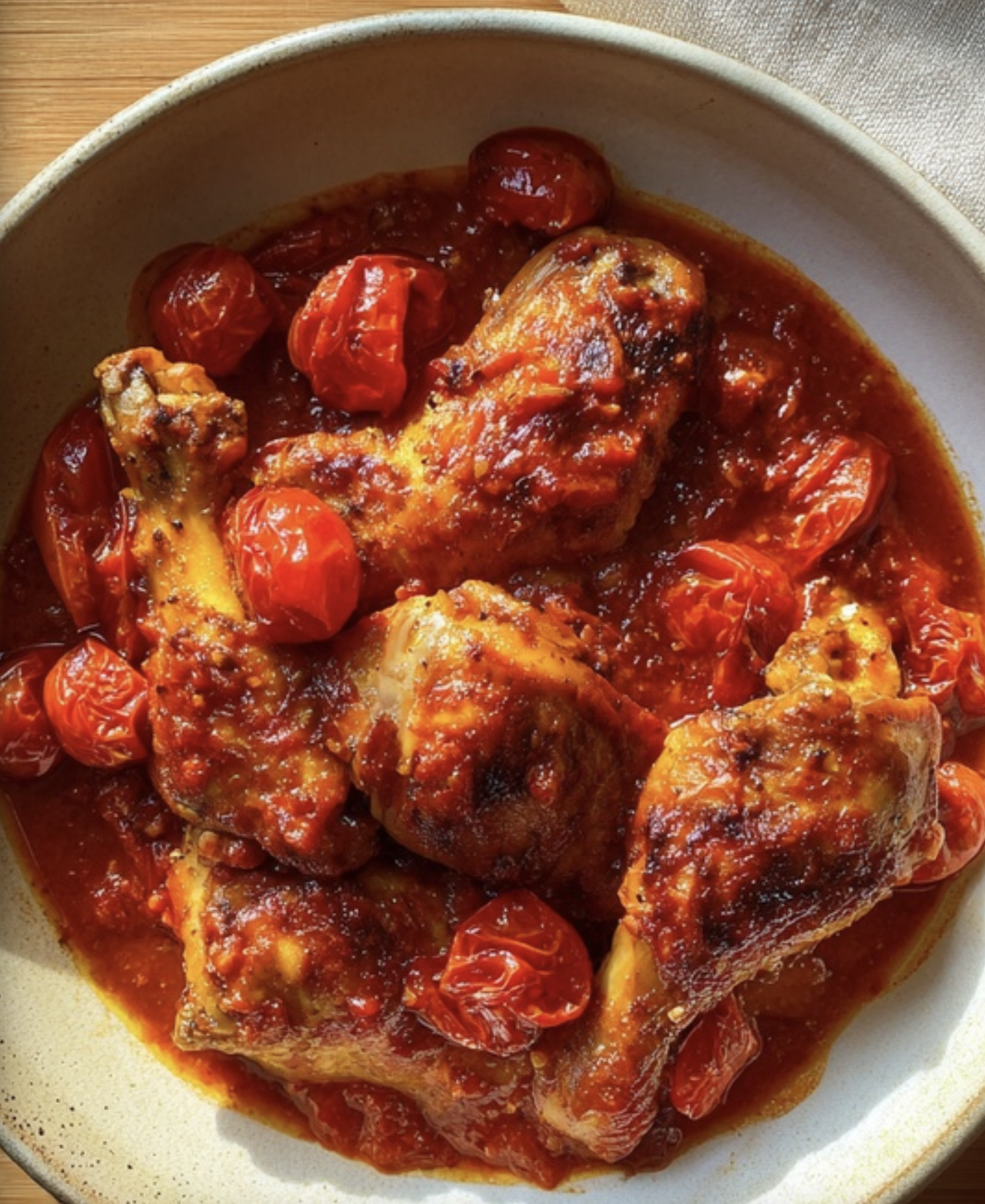 Spicy Umbrian-Style Chicken Stew (Fricco' di Pollo all'Arrabbiata)