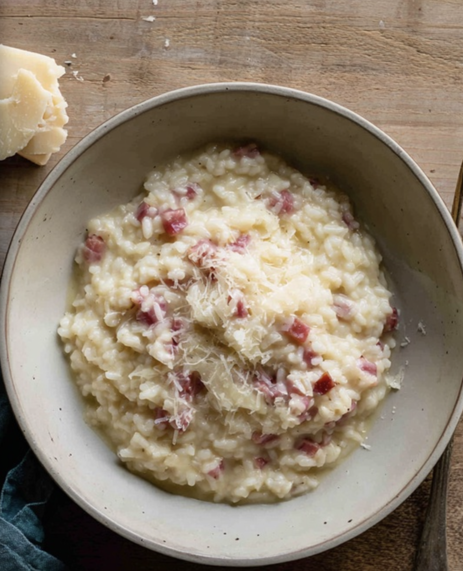 Risotto with Ham and Cheese