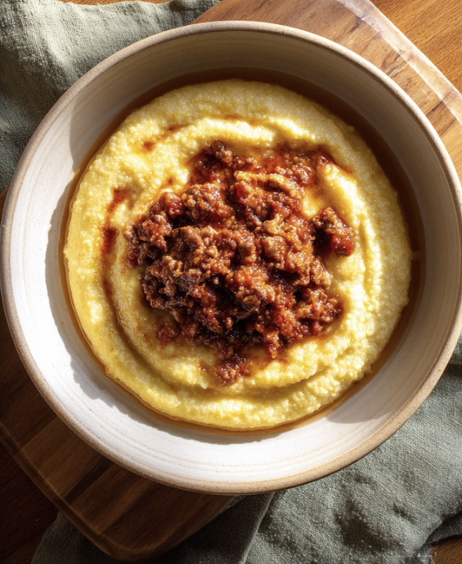 Polenta with Bechamel & Ragu