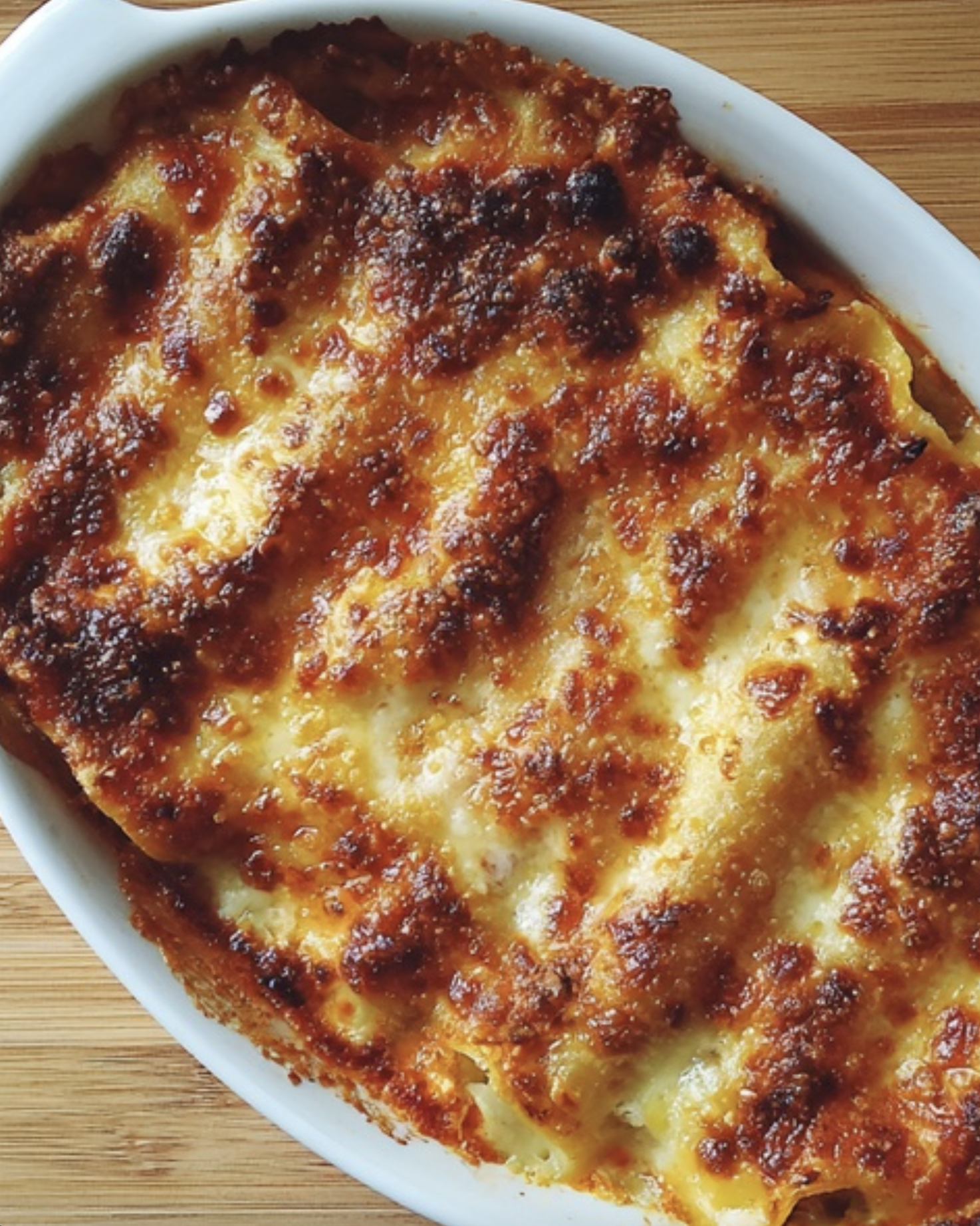 Cannelloni Stuffed with Cheese in a Tomato Sauce