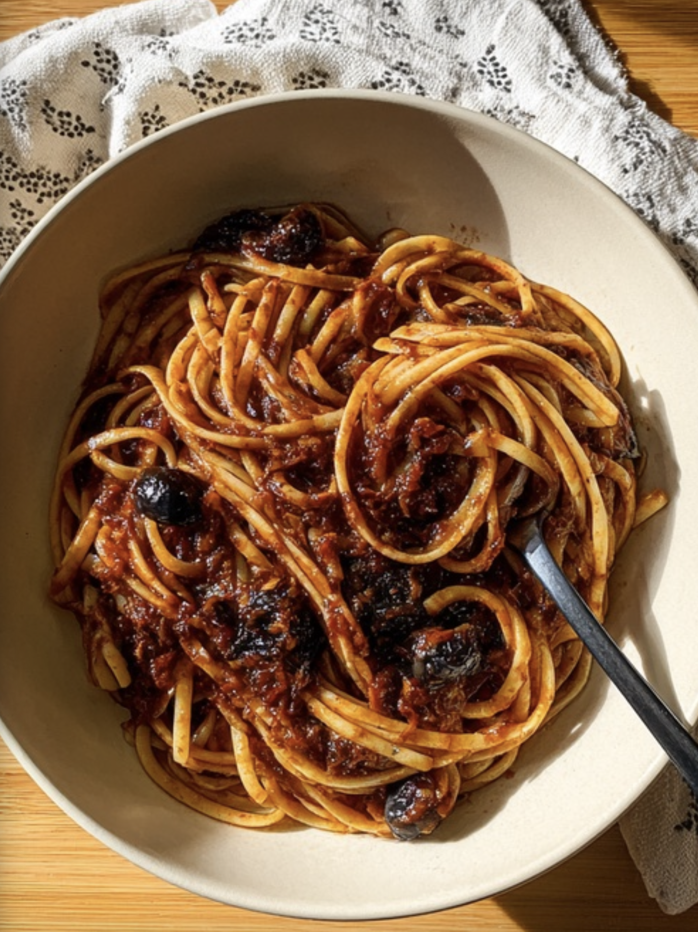 Lady of the Night Pasta (Linguine alla Puttanesca)