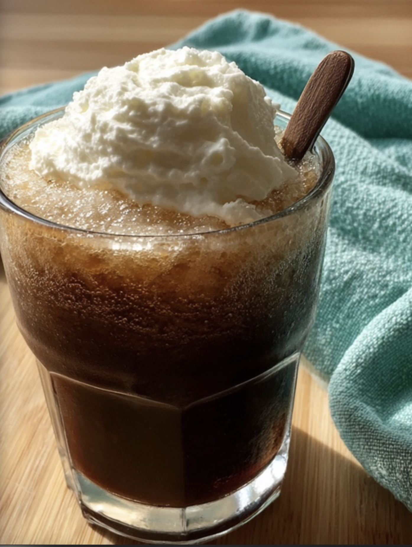 Coffee Granita with Whipped Cream