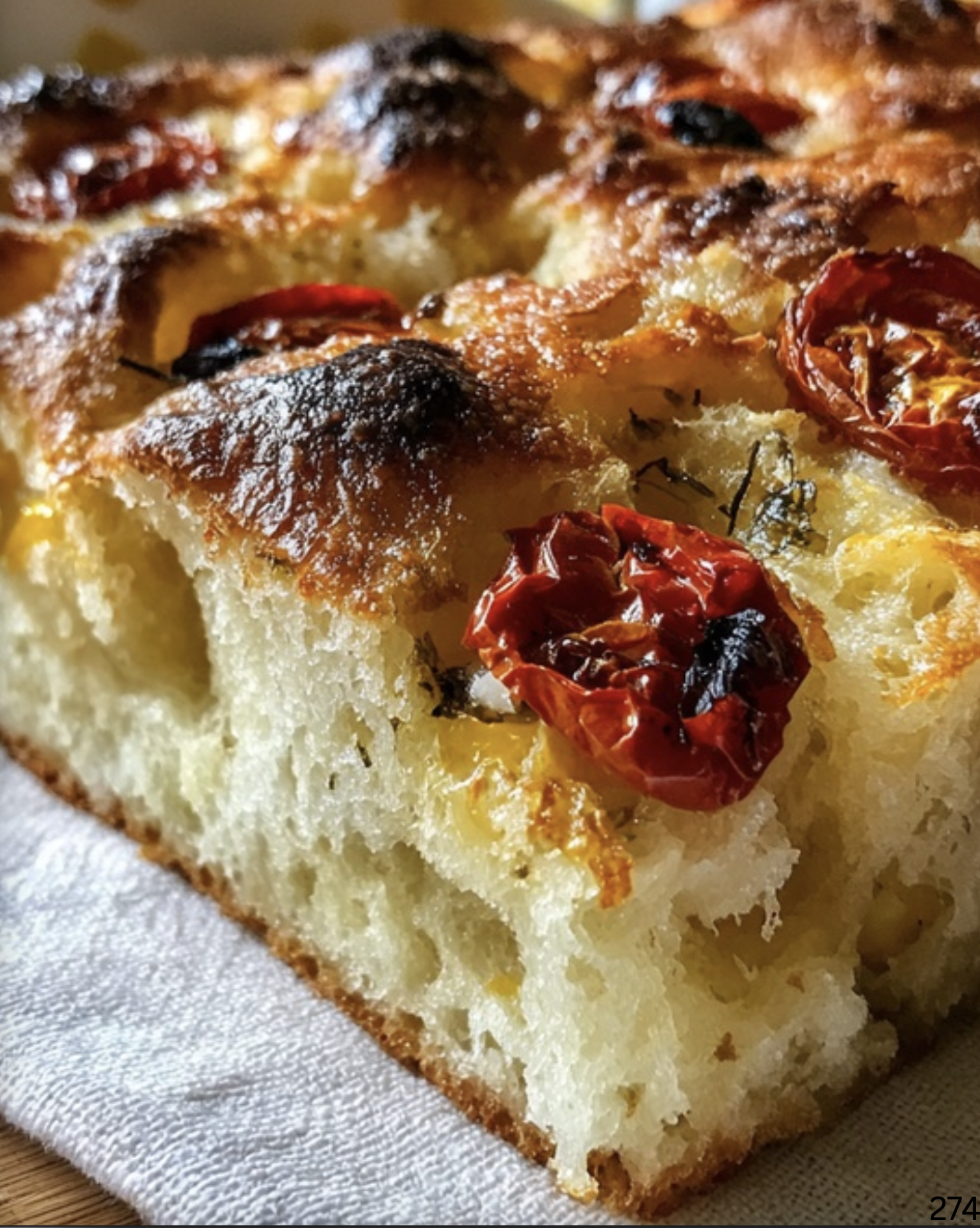 Focaccia Bread from Puglia (Focaccia Pugliese)