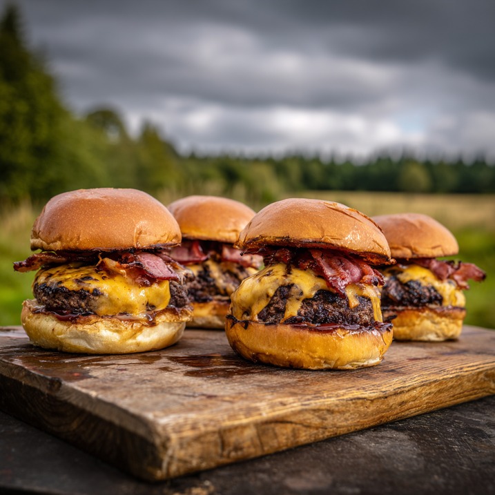 Smoked BBQ Burgers