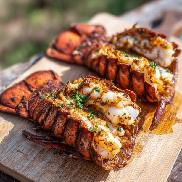Smokey Grilled Lobster Tails