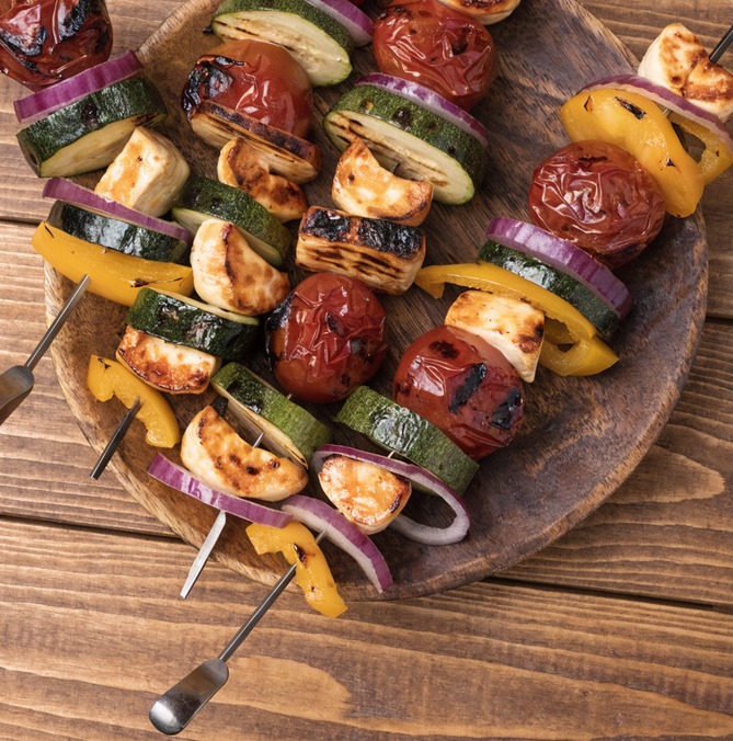 Halloumi Skewers