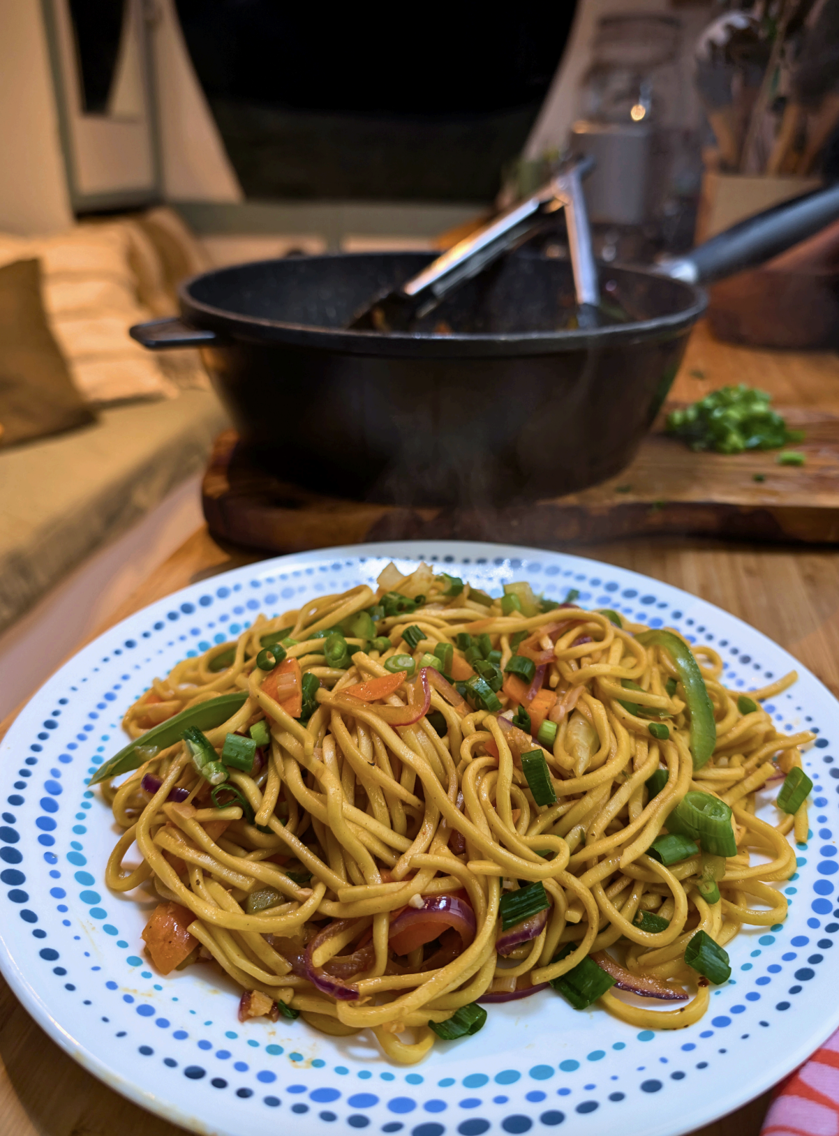 Indian Vegetable Chow Mein