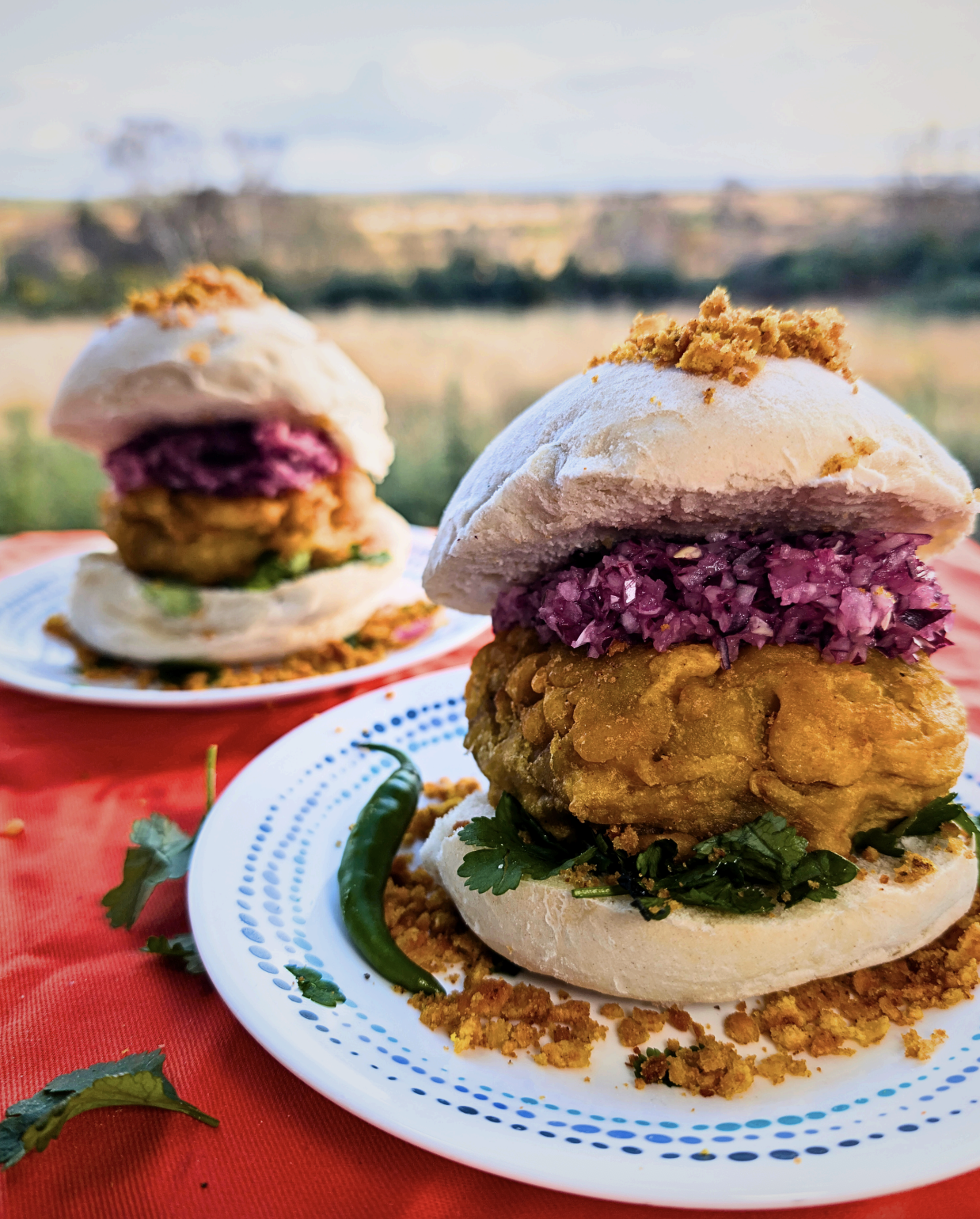 Potato Fritter Sandwich (Vada Pav)