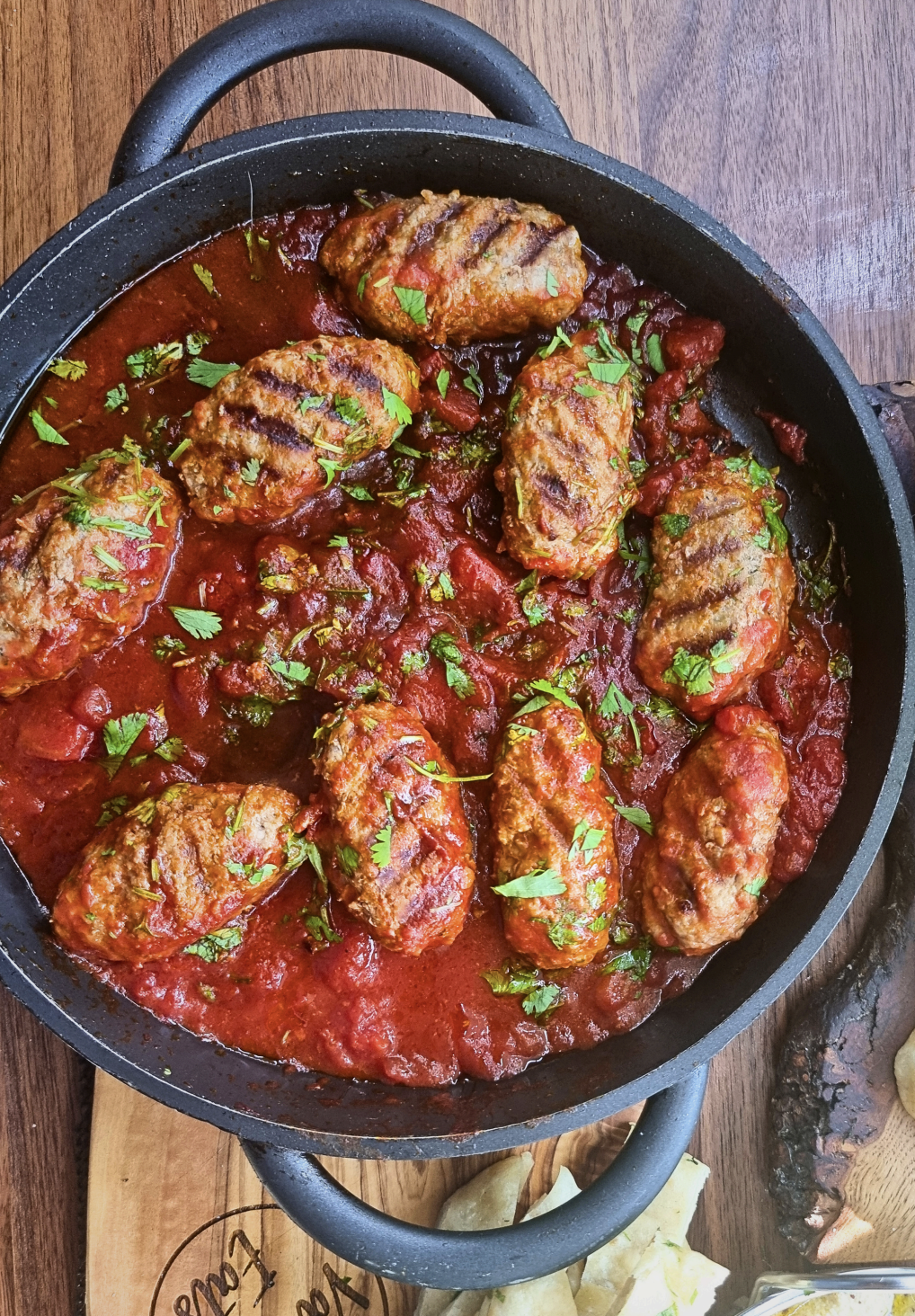 Moroccan Lamb Koftas in a Spicy Tomato Sauce