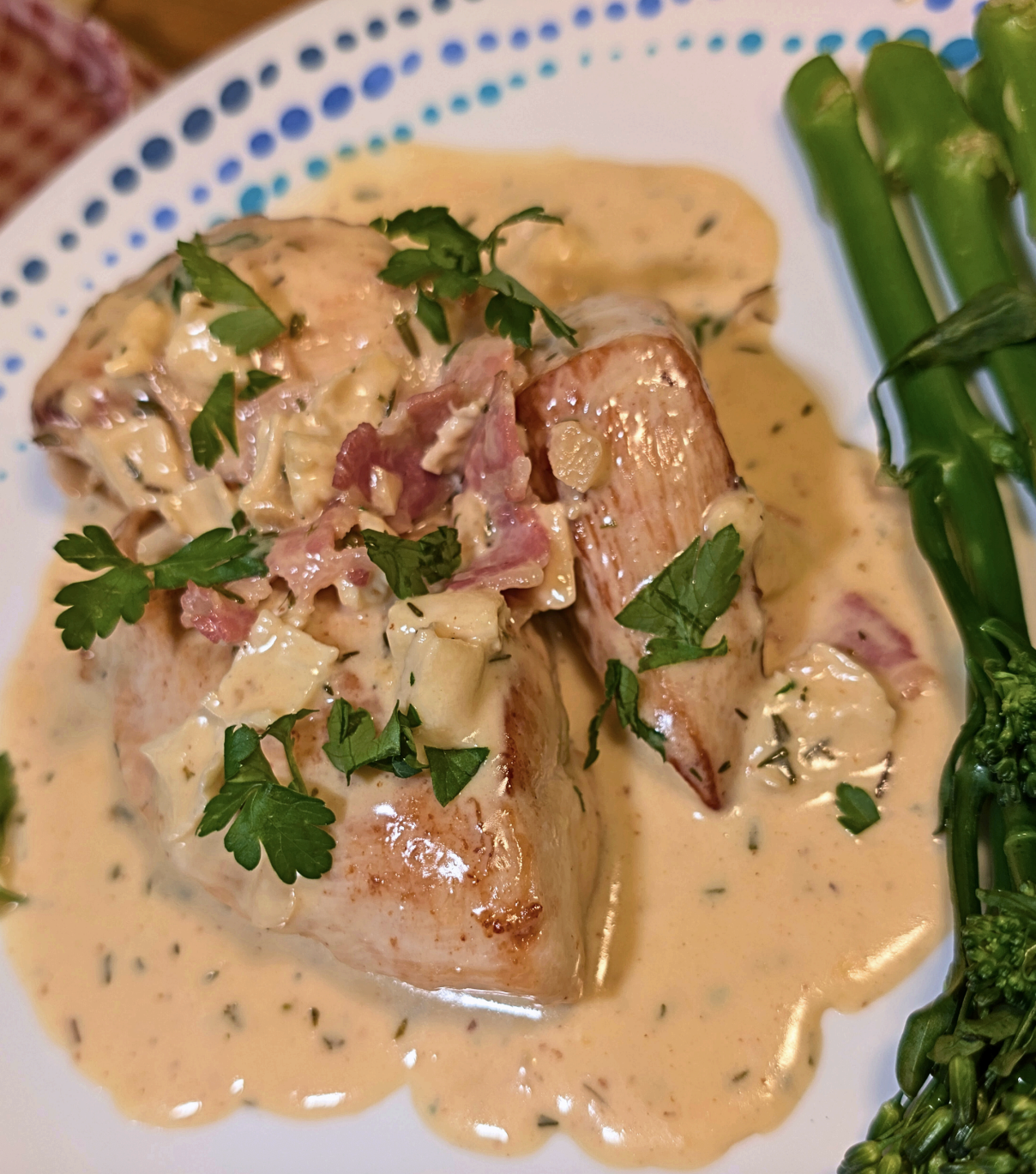 Garlicky Camembert Chicken