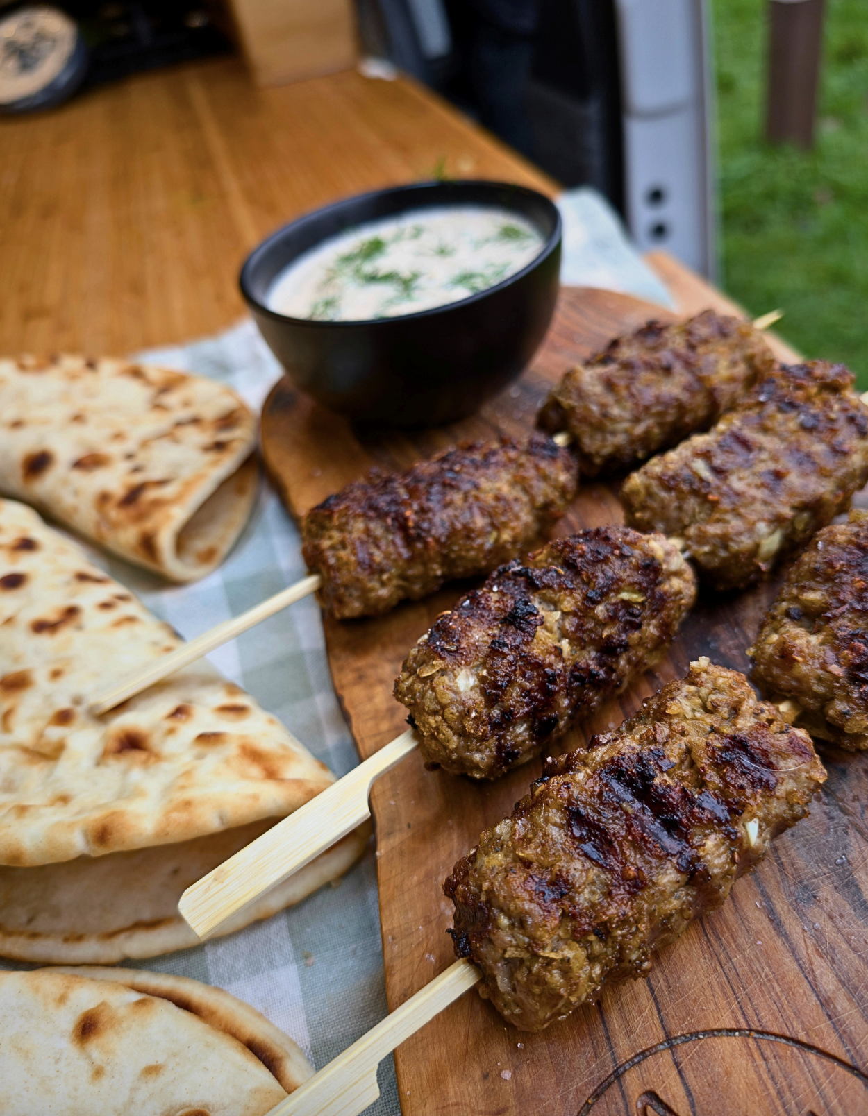 Lamb Koftas With Yoghurt Dip