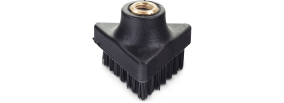 1 x brosse triangulaire filetée 1 x brosse triangulaire filetée