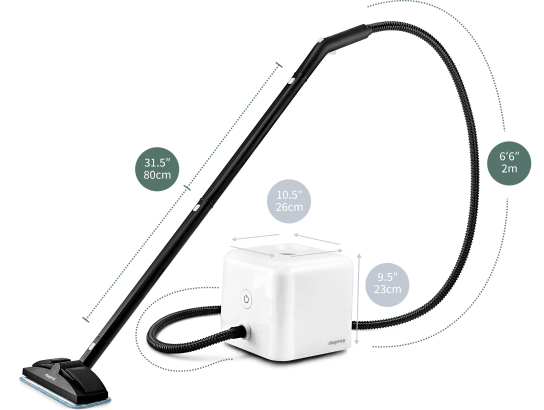 Our most compact and portable steam cleaner.