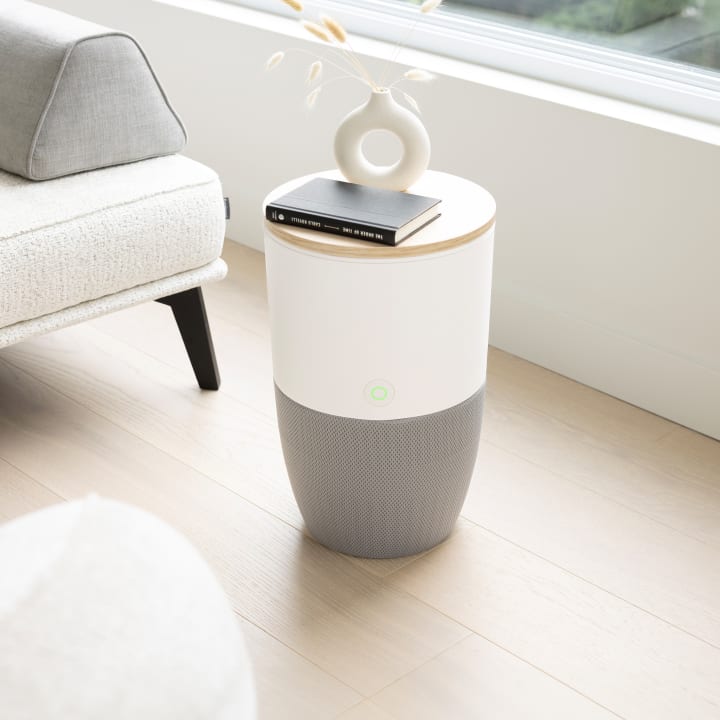 Purificateur d’air Bloom™ avec table d’appoint