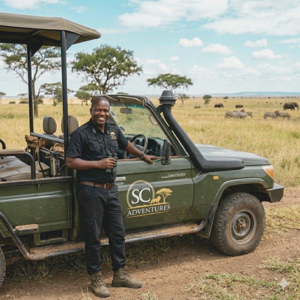 Safari team in the field