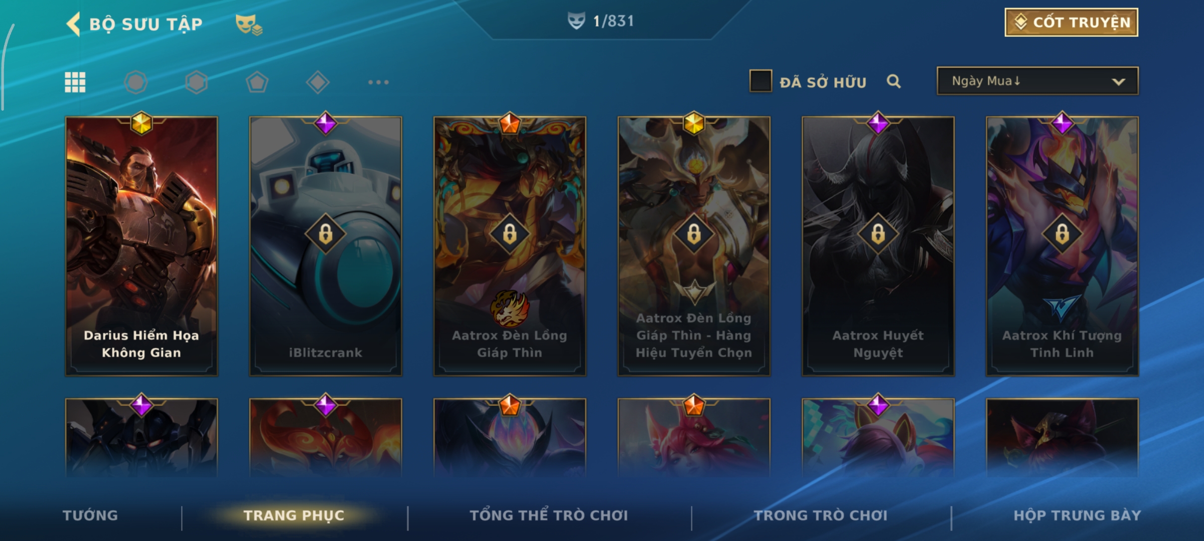 Ảnh tài khoản Skin Darius Hiểm Hoạ Không Gian  + Rương Skin Cam Tự Chọn  - thumbnail 2