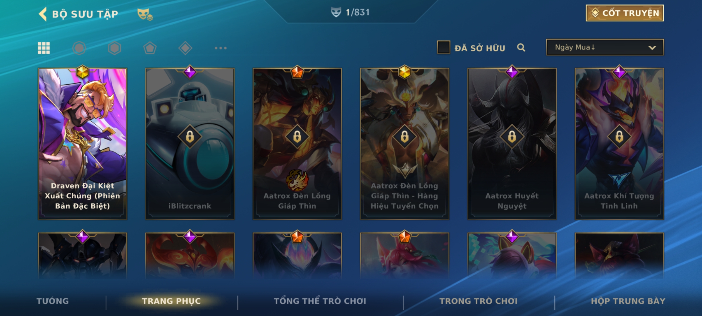 Ảnh tài khoản Skin Draven Đại Kiệt Xuất Chúng ( Phiên Bản Đặc Biệt ) + Rương Skin Cam Tự Chọn  - thumbnail 2