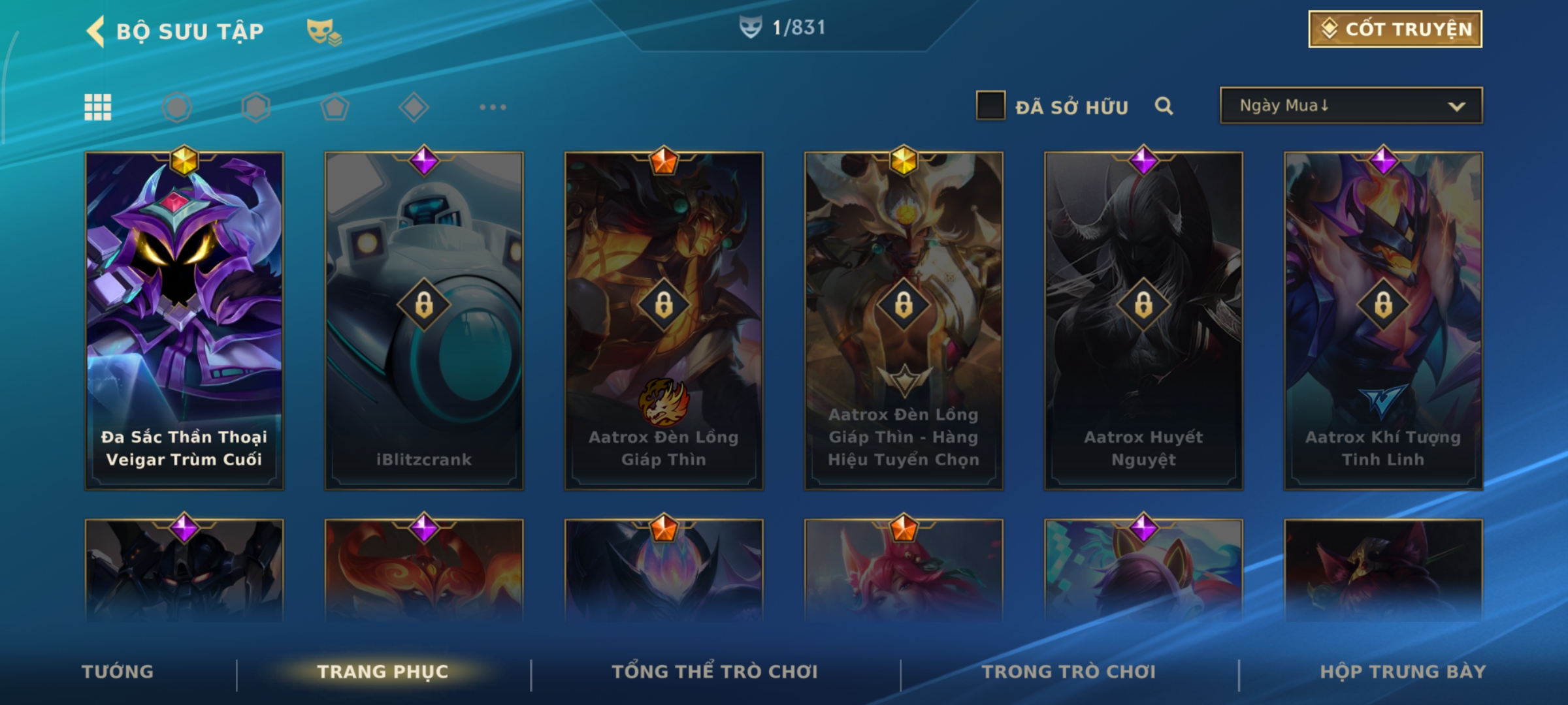 Ảnh tài khoản Skin Đa Sắc Thần Thoại Veigar Trùm Cuối + Rương Skin Cam Tự Chọn  - thumbnail 2