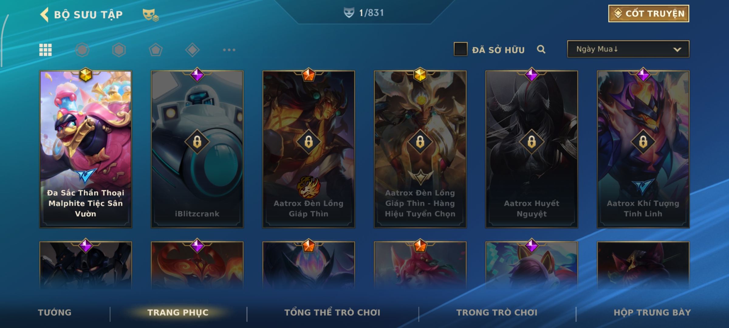 Ảnh tài khoản Skin Đa Sắc Thần Thoại Malphite Tiệc Sân Vườn + Rương Skin Cam Tự Chọn  - thumbnail 2