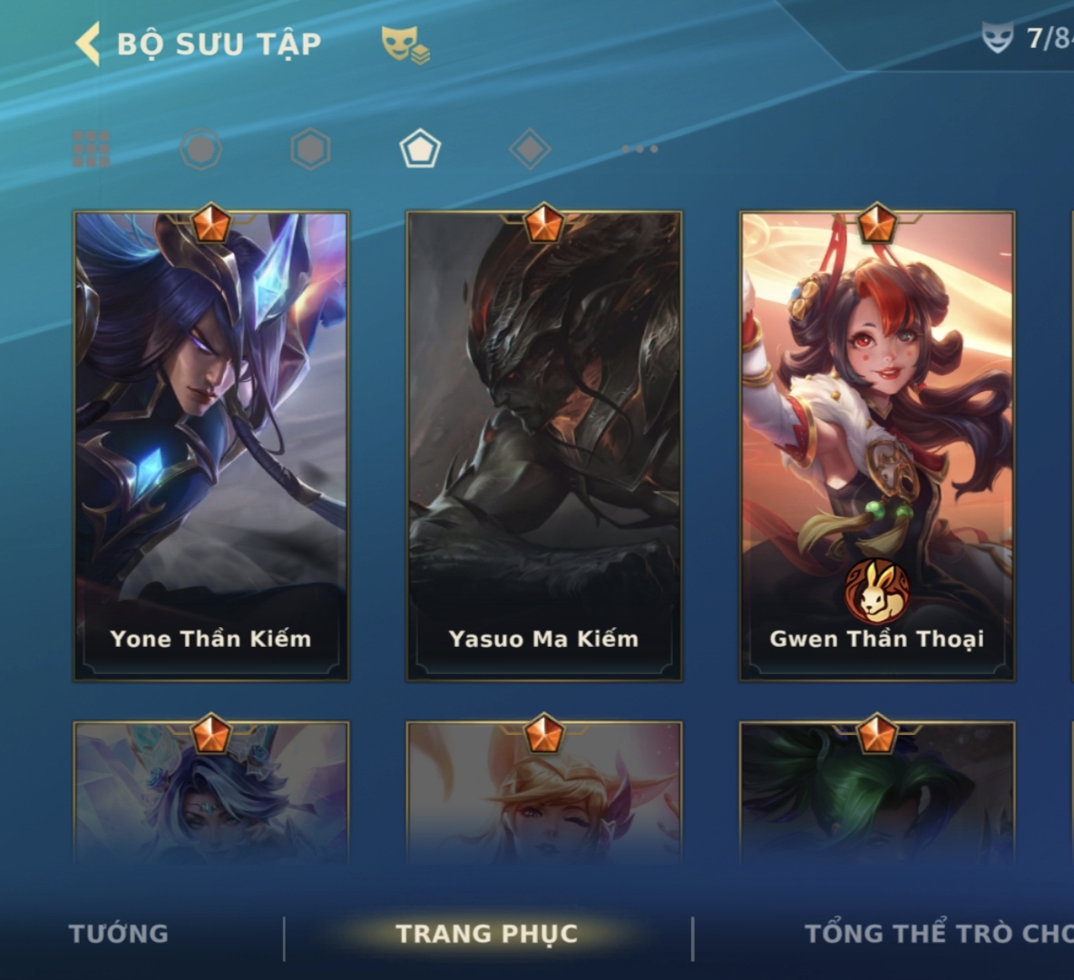 Ảnh tài khoản Skin Ngộ Không Ngọc Long, Gwen Thần Thoại, Yasuo Ma Kiếm, Yone Thần Kiếm  - thumbnail 2