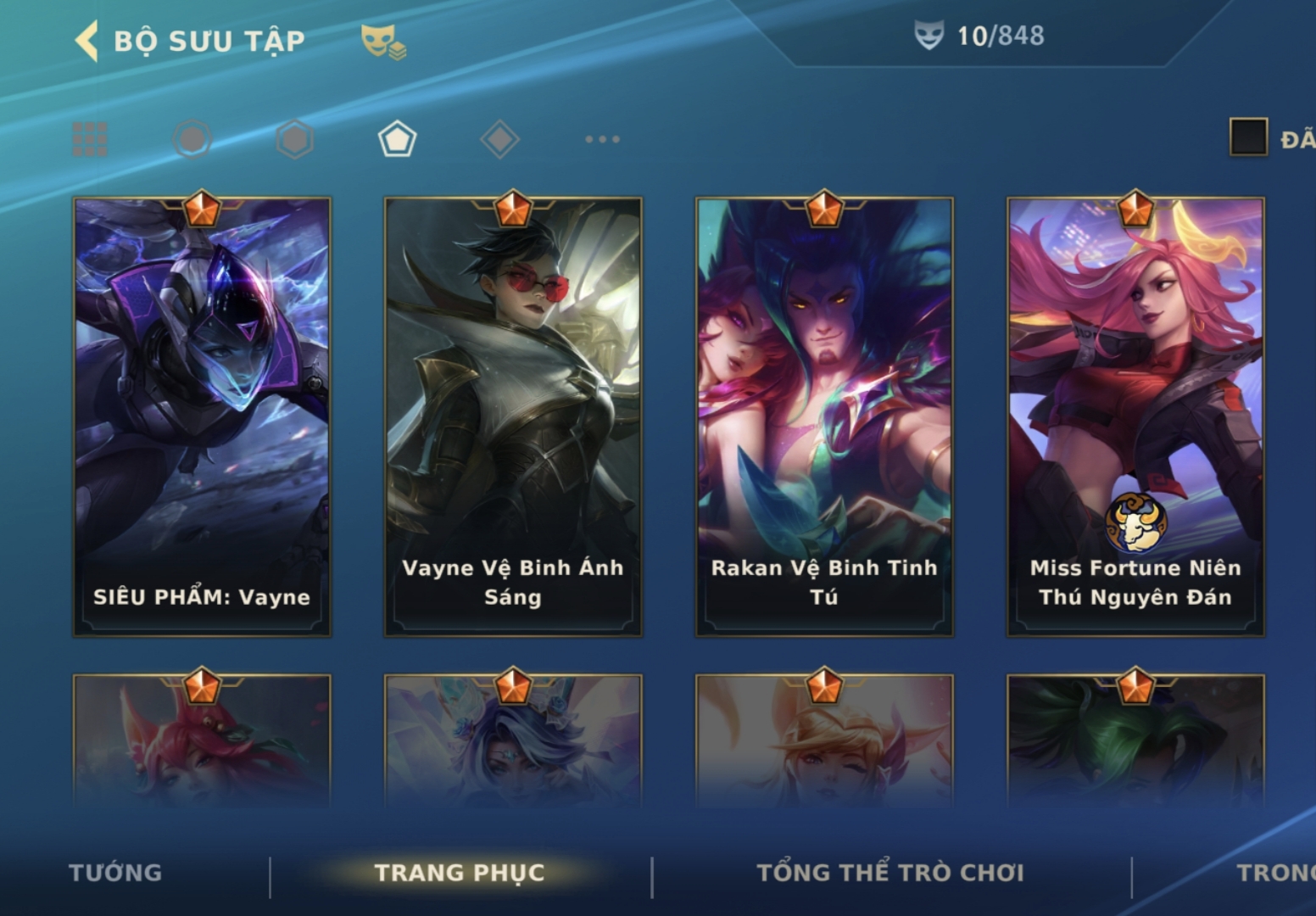 Ảnh tài khoản Skin Ngộ Không Ngọc Long, Siêu Phẩm : Vayne, Vệ Binh Ánh Sáng, Niên Thú Nguyên Đán, Vệ Binh Tinh Tú  - thumbnail 2