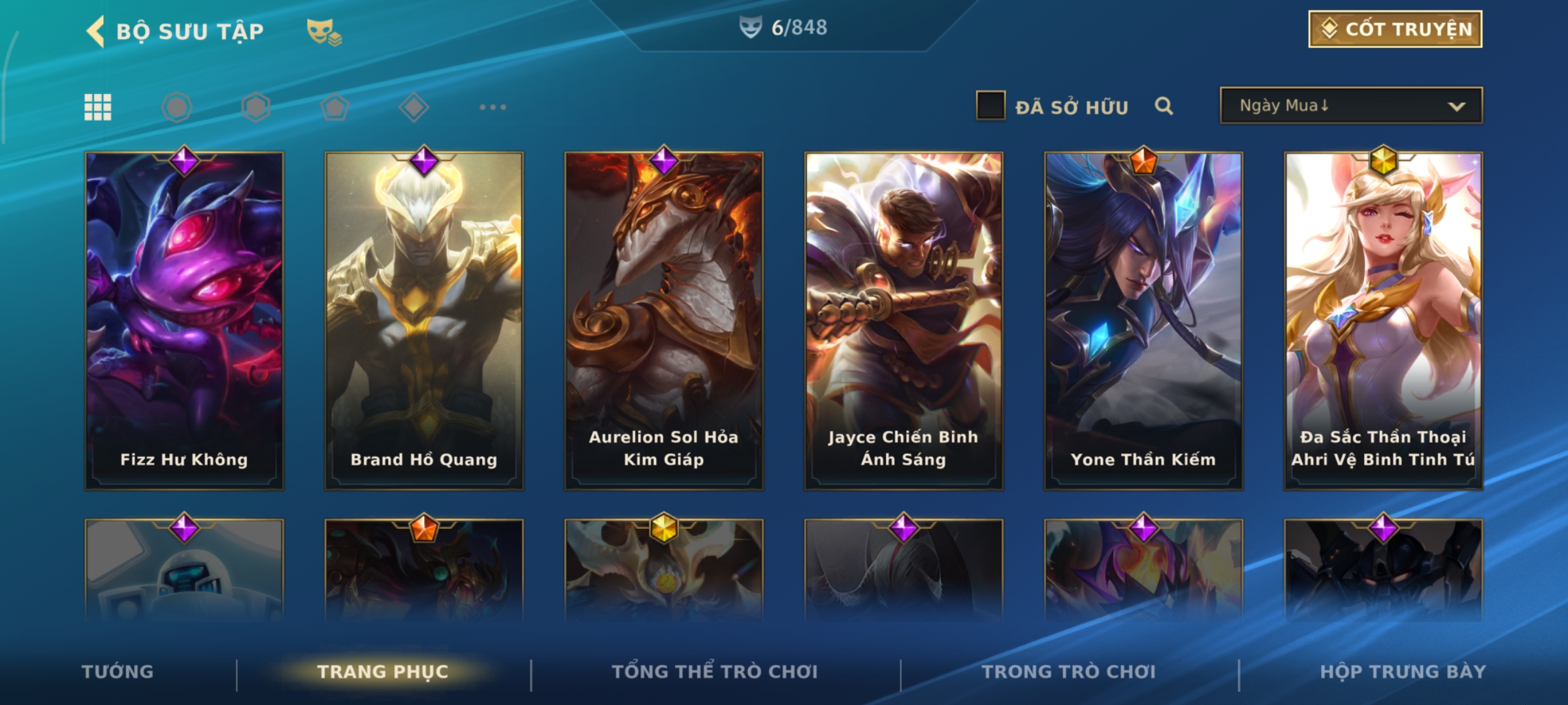 Ảnh tài khoản Skin Đa Sắc Thần Thoại Ahri Vệ Binh Tinh Tú, Yone Thần Kiếm  - thumbnail 2