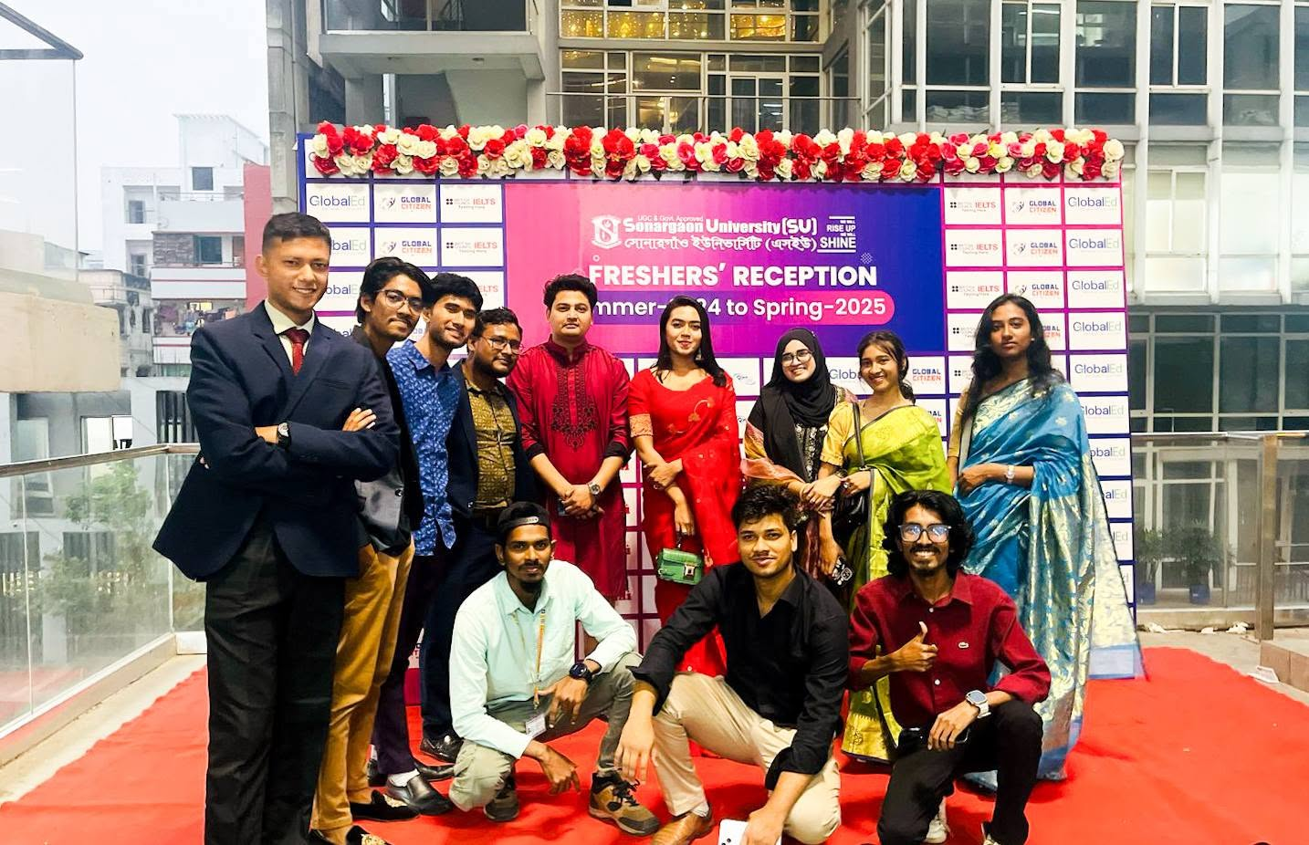 Students at the Freshers' Reception