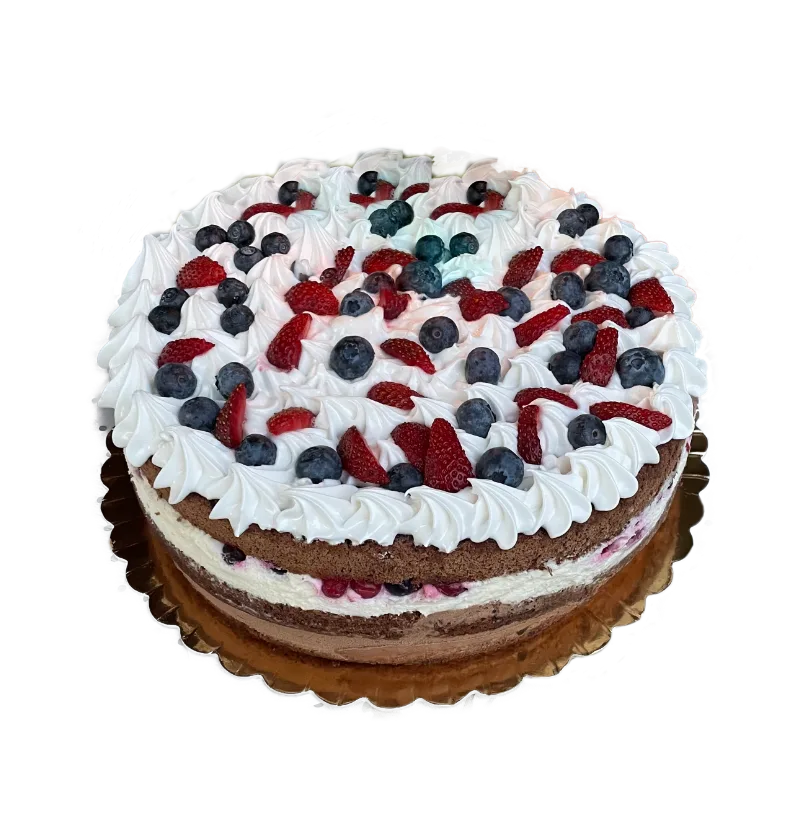 Mascarpone cu bezea spumă și fructe