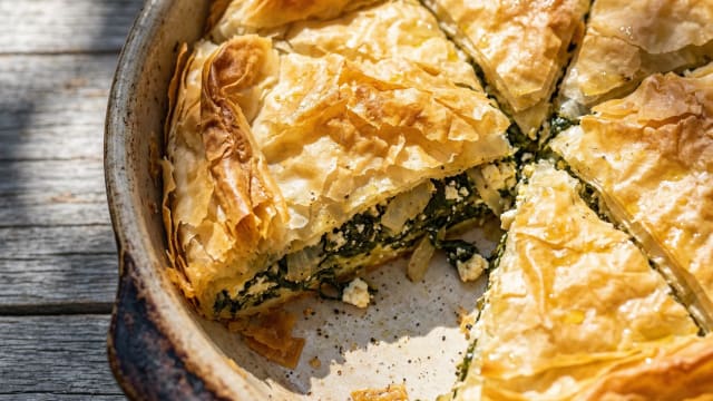 Spinach and Cheese Phyllo Pie