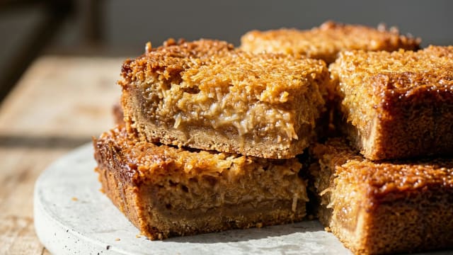 Anguilla-Style Coconut Tart Bars