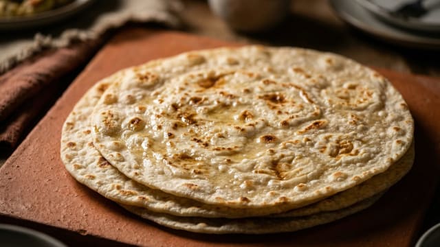 Khubz Raqaq (Thin Griddled Flatbread)