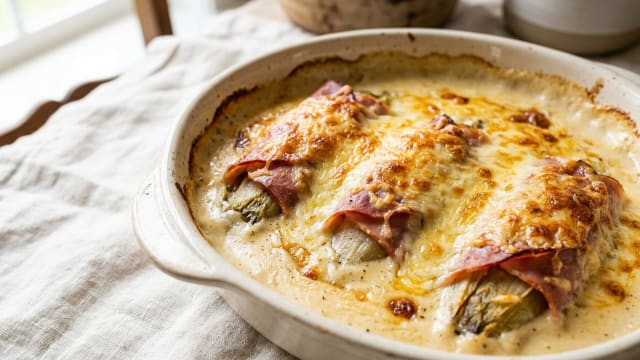 Chicons au Gratin (Endive and Ham Gratin)