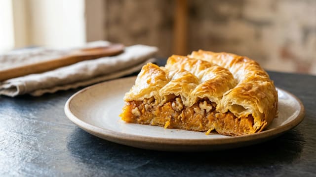 Tikvenik (Pumpkin and Walnut Phyllo Pie)
