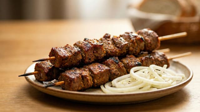 Grilled Goat Skewers