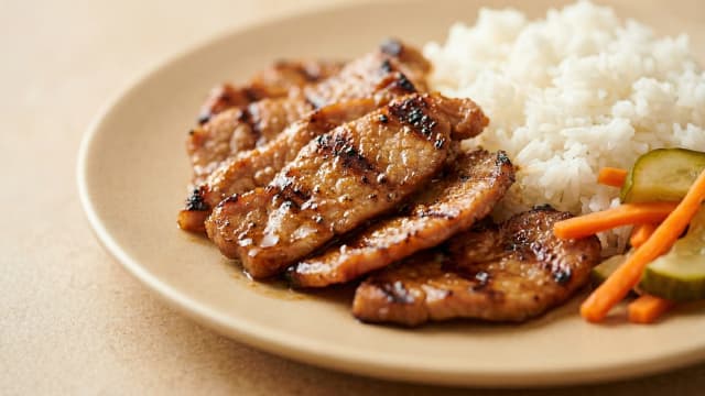 Bai Sach Chrouk (Grilled Pork with Rice)