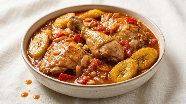 Poulet DG (Chicken with Fried Plantains)