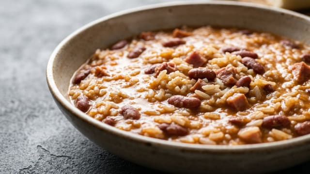 Jagacida (Rice and Beans with Ham)