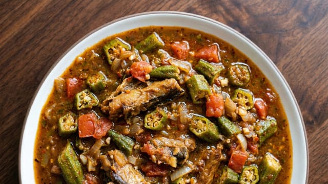 Chadian Dried Fish and Okra Sauce