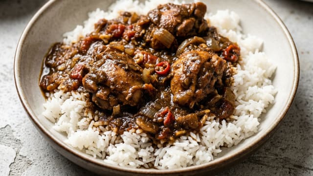 Poulet à l'Odika (Chicken Stew with Odika)