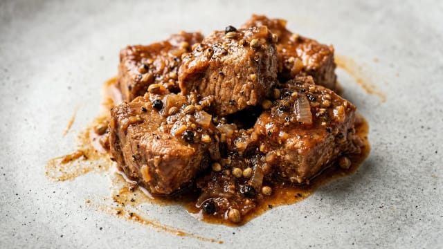 Afelia (Wine-Braised Pork with Coriander)