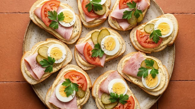 Chlebíčky (Czech Open-Faced Sandwiches)
