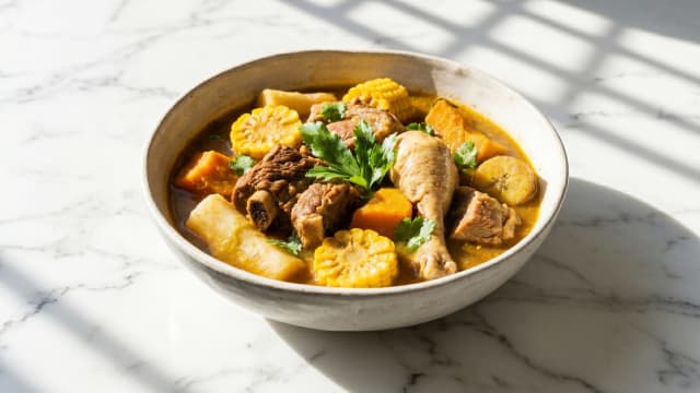Sancocho Dominicano (Meat and Root Vegetable Stew)