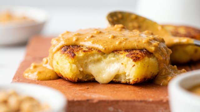 Llapingachos (Cheese-Filled Potato Patties)