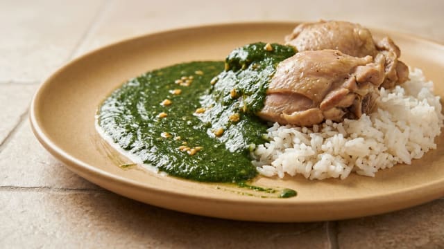 Molokhia (Jute Leaf Soup with Chicken)